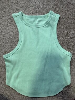wild fable Mint Green Ribbed Tank Top